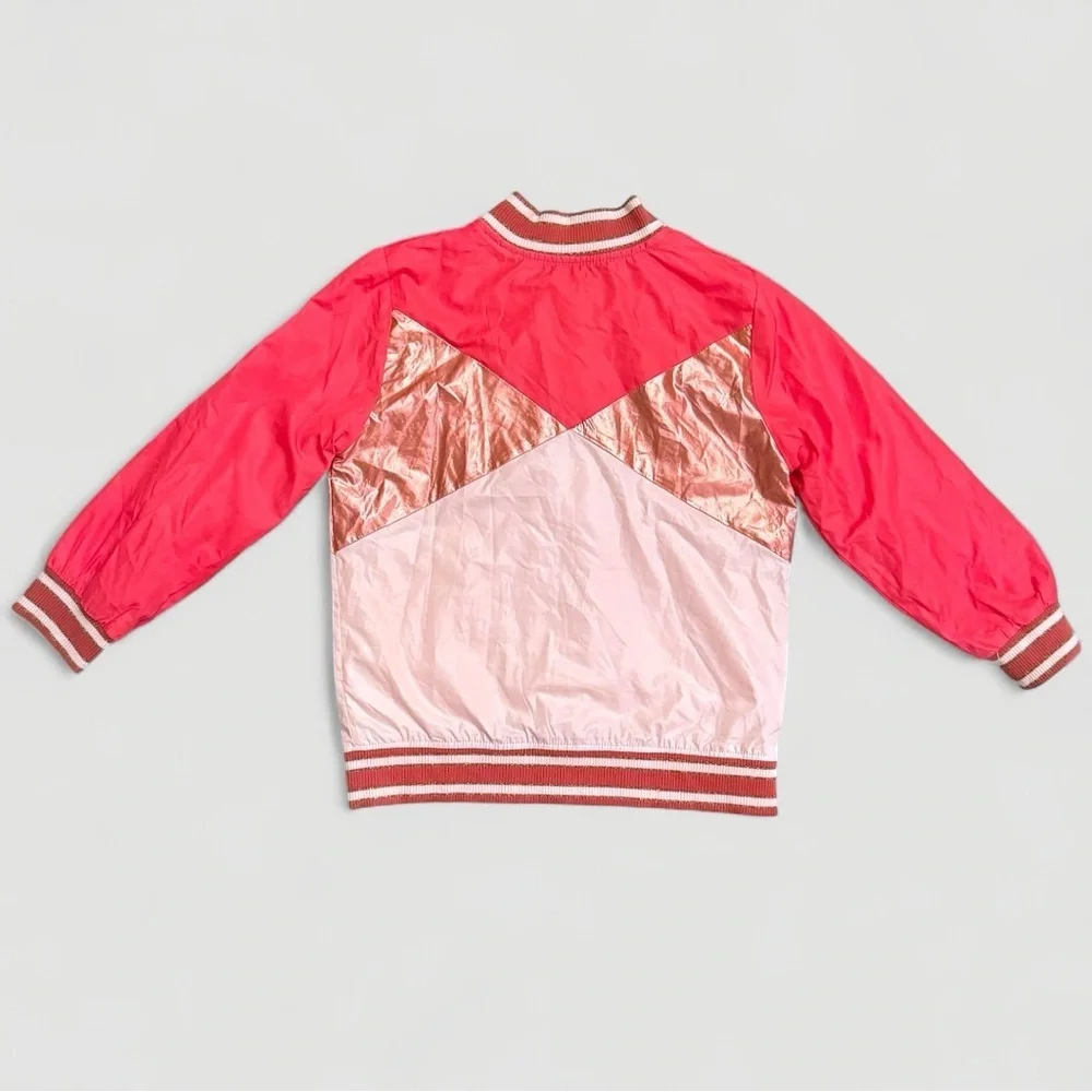7 For All Mankind Denim Jacket + OshKosh Pink Bomber Girls 4T Jacket Bundle - Picture 3 of 8